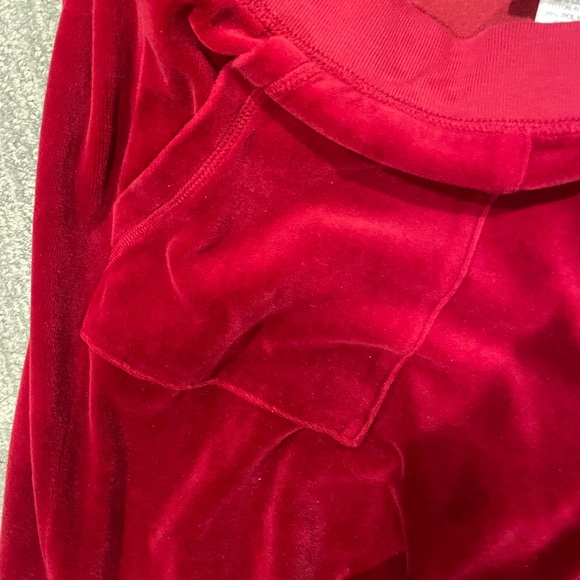 2 for 1   BOGO Juicy Couture Women's Red and Black Velour sweat suits - Picture 6 of 8